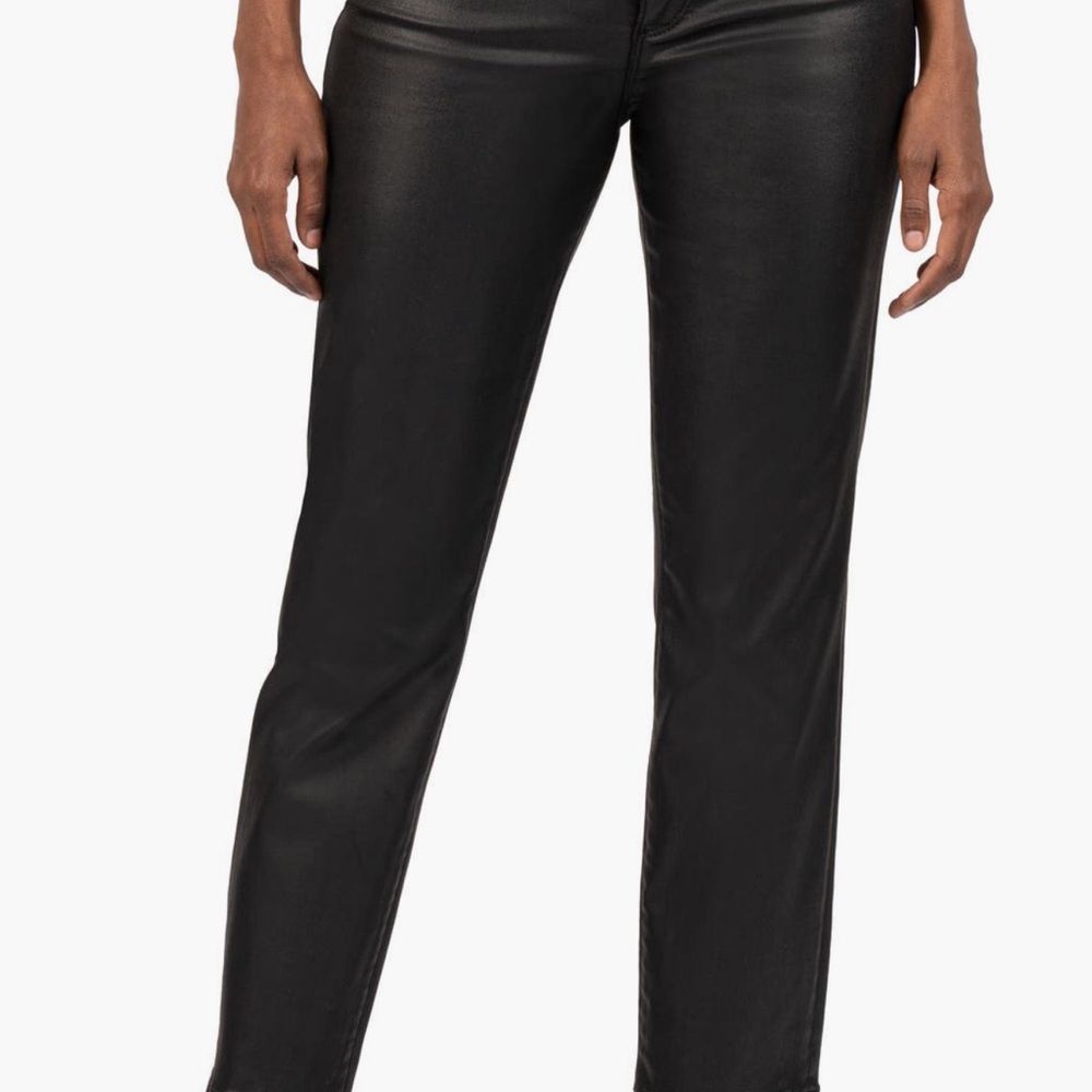 Kut from the Kloth Reese Coated Ankle Slim Straight Leg Jean